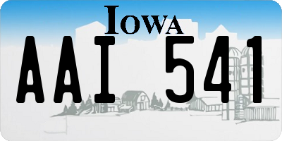 IA license plate AAI541