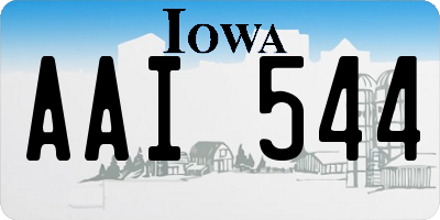 IA license plate AAI544