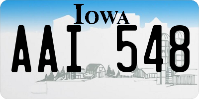 IA license plate AAI548