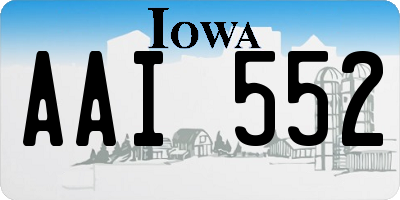 IA license plate AAI552