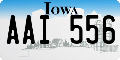 IA license plate AAI556