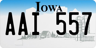 IA license plate AAI557