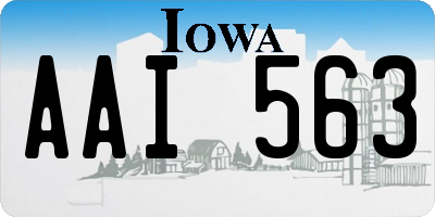 IA license plate AAI563