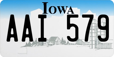 IA license plate AAI579