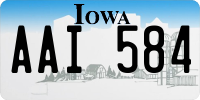 IA license plate AAI584