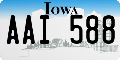 IA license plate AAI588