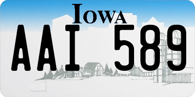 IA license plate AAI589