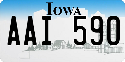 IA license plate AAI590