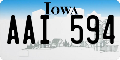 IA license plate AAI594