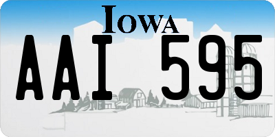 IA license plate AAI595