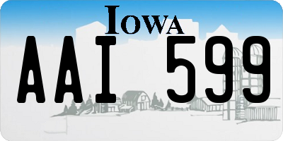 IA license plate AAI599