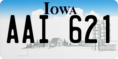 IA license plate AAI621