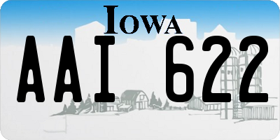 IA license plate AAI622