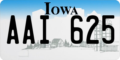 IA license plate AAI625