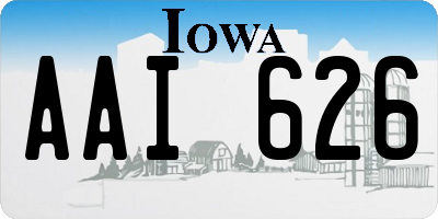 IA license plate AAI626