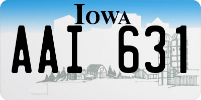 IA license plate AAI631