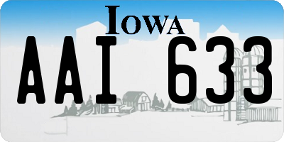 IA license plate AAI633