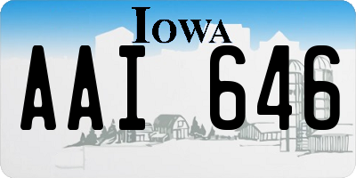 IA license plate AAI646