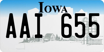 IA license plate AAI655