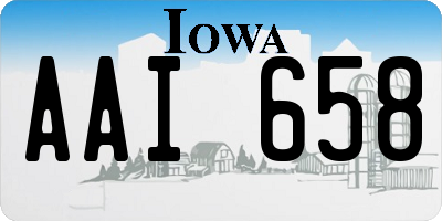 IA license plate AAI658