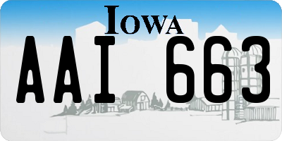 IA license plate AAI663