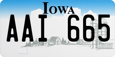 IA license plate AAI665