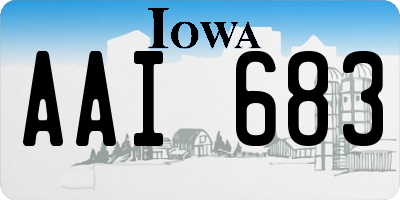 IA license plate AAI683