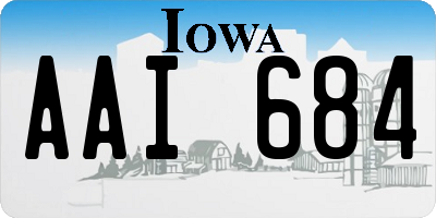 IA license plate AAI684