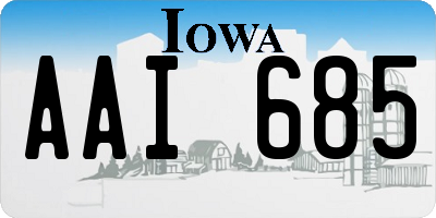 IA license plate AAI685