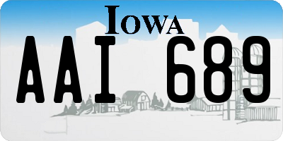 IA license plate AAI689