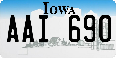 IA license plate AAI690