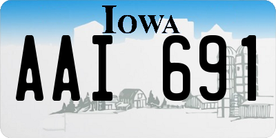 IA license plate AAI691