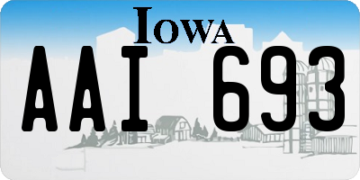 IA license plate AAI693