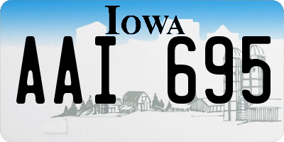 IA license plate AAI695