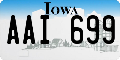 IA license plate AAI699