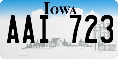 IA license plate AAI723