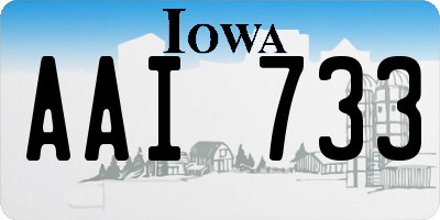 IA license plate AAI733