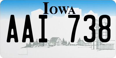 IA license plate AAI738