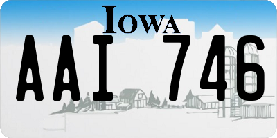 IA license plate AAI746