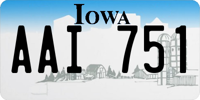 IA license plate AAI751