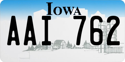 IA license plate AAI762