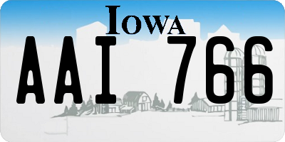 IA license plate AAI766