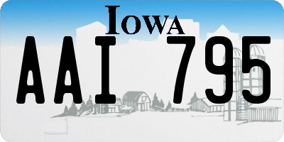 IA license plate AAI795