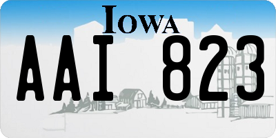 IA license plate AAI823