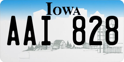 IA license plate AAI828