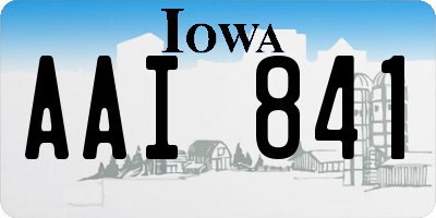 IA license plate AAI841