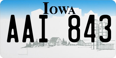 IA license plate AAI843