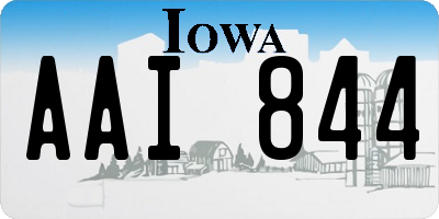 IA license plate AAI844