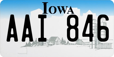 IA license plate AAI846