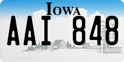 IA license plate AAI848